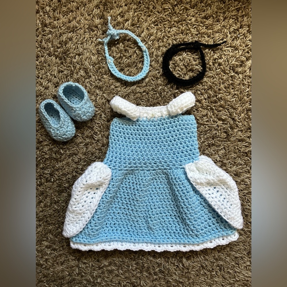Cinderella Baby Dress (Dress/Shoes/Headband/Choker)